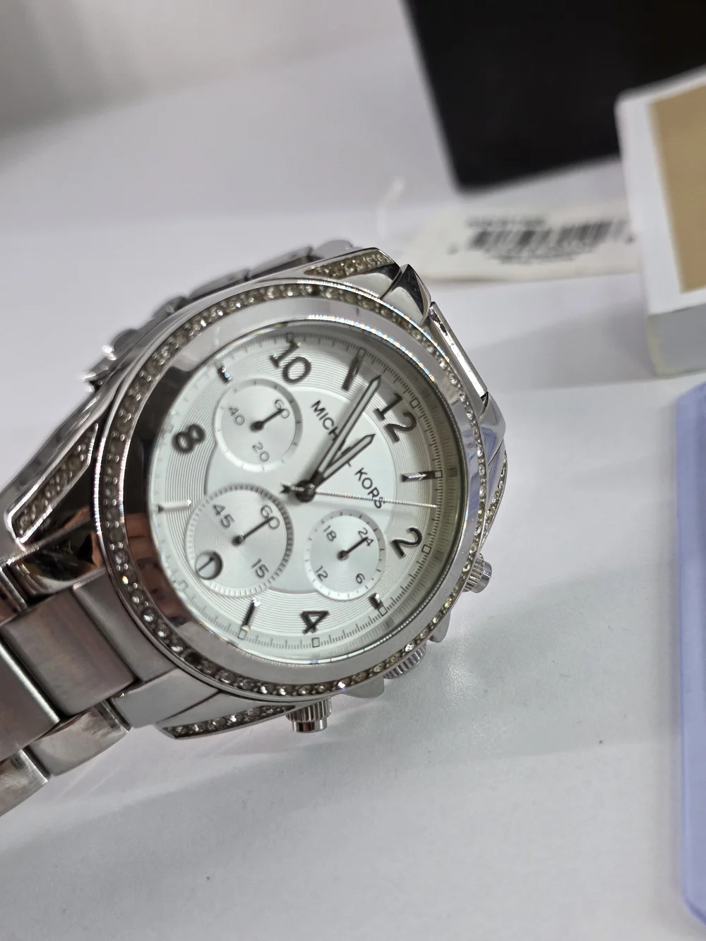 Michael Kors Men’s Silver Stainless Steel Watch - Full Inclusion W/ COA